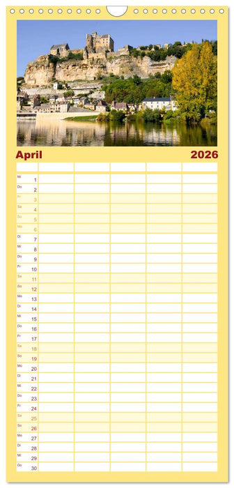 Dorfidyllen in Frankreich (CALVENDO Familienplaner 2026)