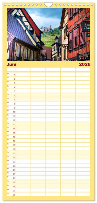 Dorfidyllen in Frankreich (CALVENDO Familienplaner 2026)