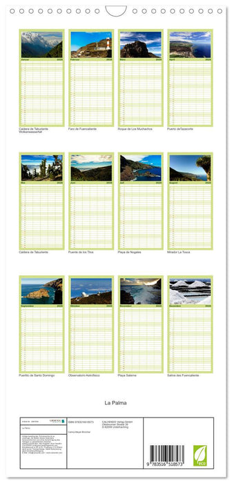 La Palma (CALVENDO Familienplaner 2026)