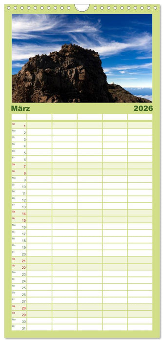 La Palma (CALVENDO Familienplaner 2026)