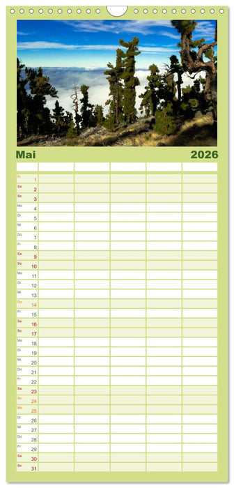 La Palma (CALVENDO Familienplaner 2026)