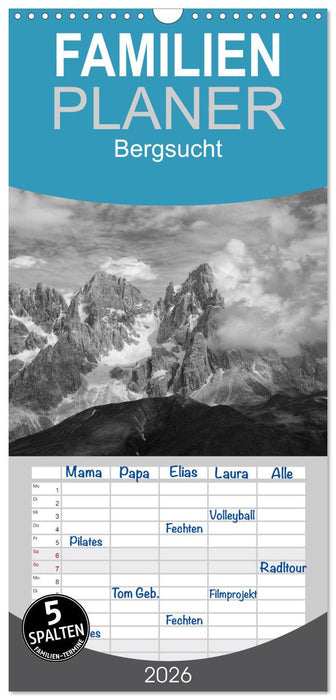 Bergsucht 2026 (CALVENDO Familienplaner 2026)