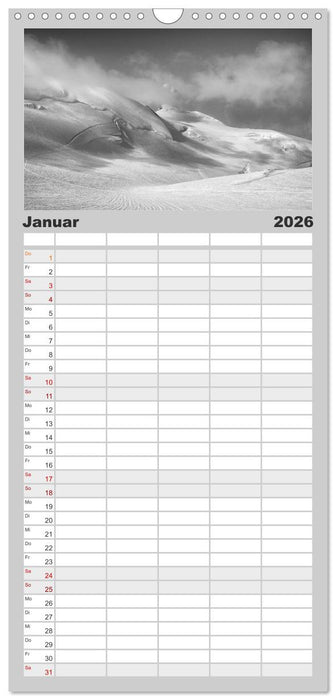 Bergsucht 2026 (CALVENDO Familienplaner 2026)