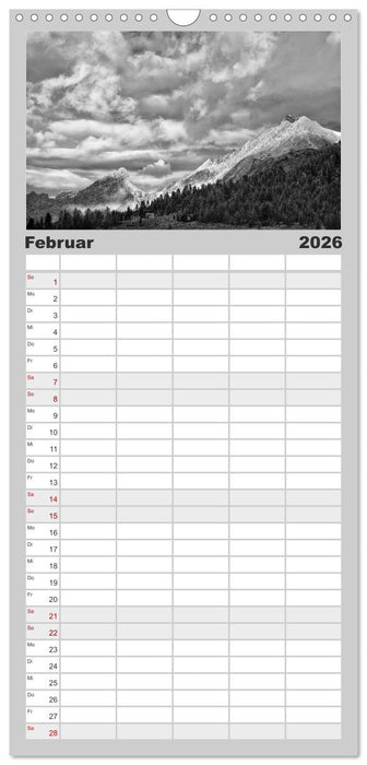 Bergsucht 2026 (CALVENDO Familienplaner 2026)