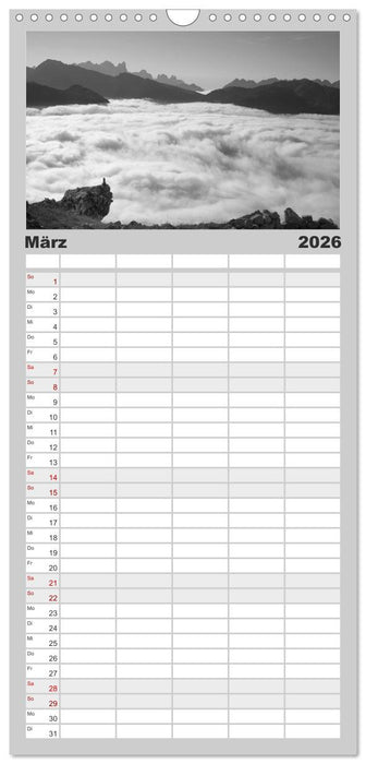 Bergsucht 2026 (CALVENDO Familienplaner 2026)