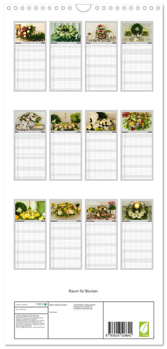 Raum für Blumen (CALVENDO Familienplaner 2026)