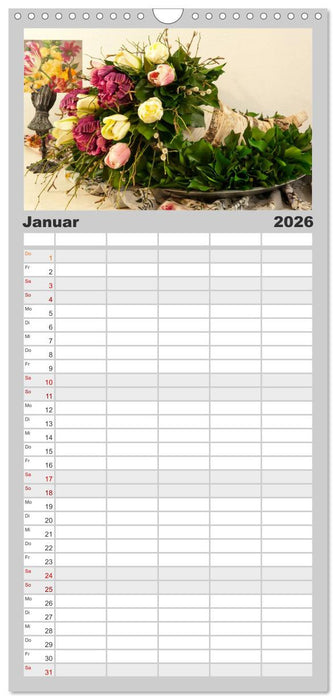 Raum für Blumen (CALVENDO Familienplaner 2026)