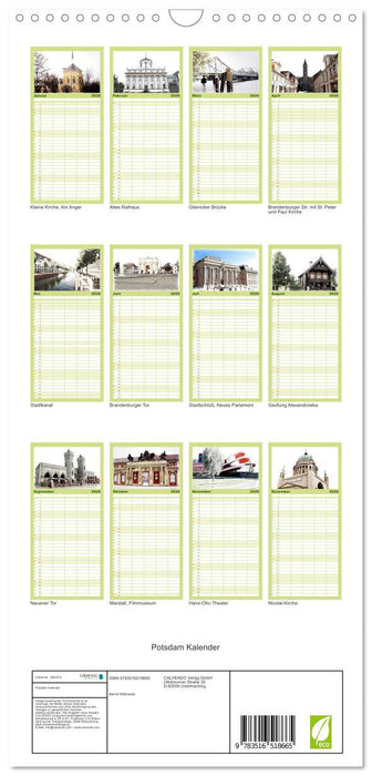 Potsdam Kalender (CALVENDO Familienplaner 2026)