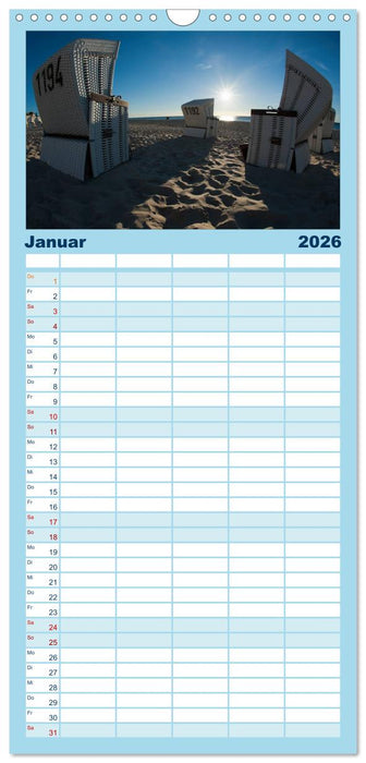 Sylt in Bildern (CALVENDO Familienplaner 2026)