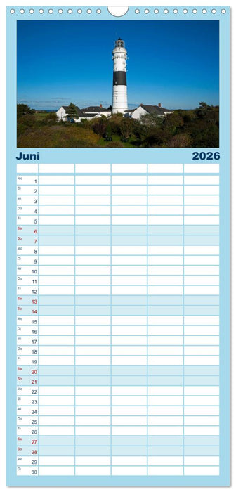 Sylt in Bildern (CALVENDO Familienplaner 2026)