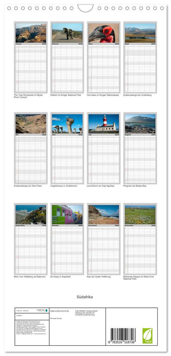 Südafrika (CALVENDO Familienplaner 2026)