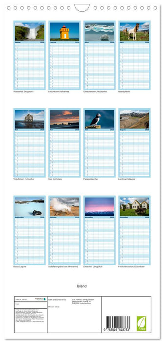Island (CALVENDO Familienplaner 2026)