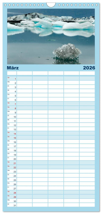 Island (CALVENDO Familienplaner 2026)