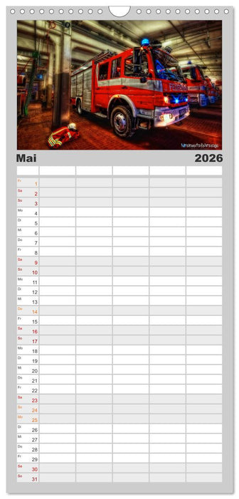 HDR Einsatzfahrzeuge (CALVENDO Familienplaner 2026)