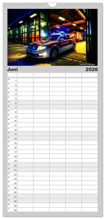 HDR Einsatzfahrzeuge (CALVENDO Familienplaner 2026)