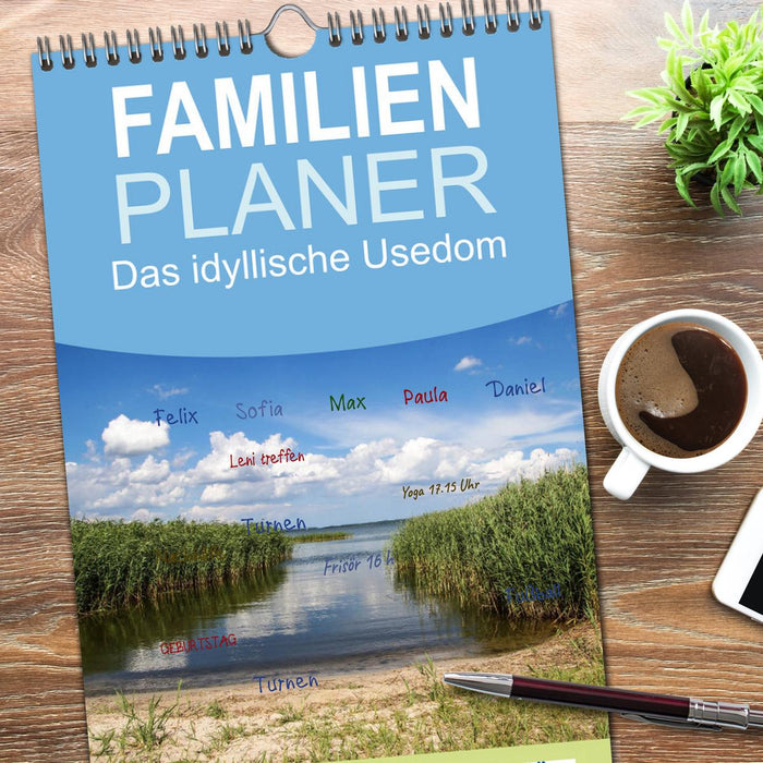 Das idyllische Usedom (CALVENDO Familienplaner 2026)