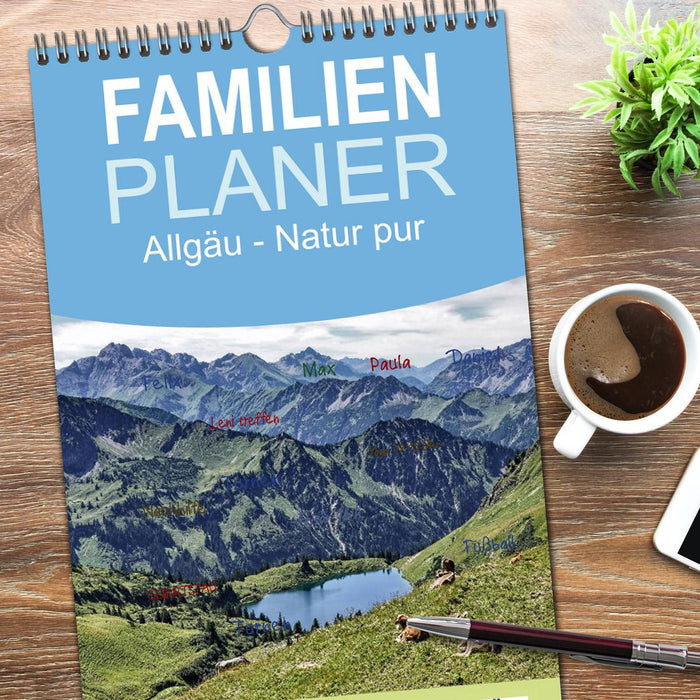 Allgäu - Natur pur (CALVENDO Familienplaner 2026)