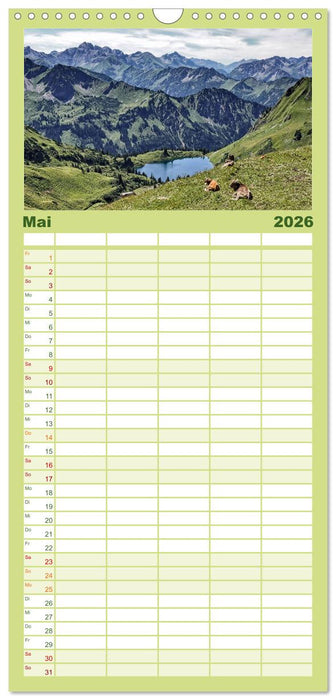 Allgäu - Natur pur (CALVENDO Familienplaner 2026)