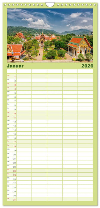 Zauberhaftes Thailand (CALVENDO Familienplaner 2026)