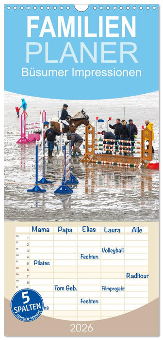 Büsumer Impressionen (CALVENDO Familienplaner 2026)