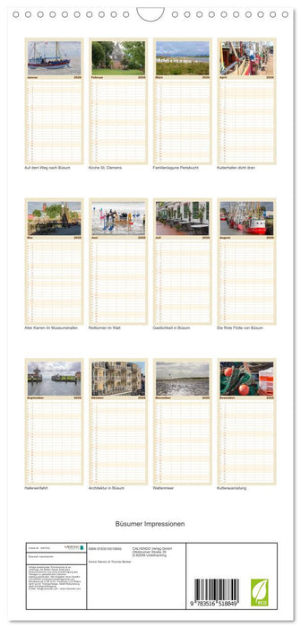 Büsumer Impressionen (CALVENDO Familienplaner 2026)