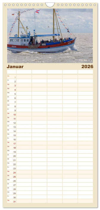 Büsumer Impressionen (CALVENDO Familienplaner 2026)