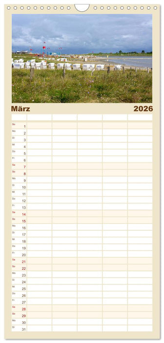 Büsumer Impressionen (CALVENDO Familienplaner 2026)