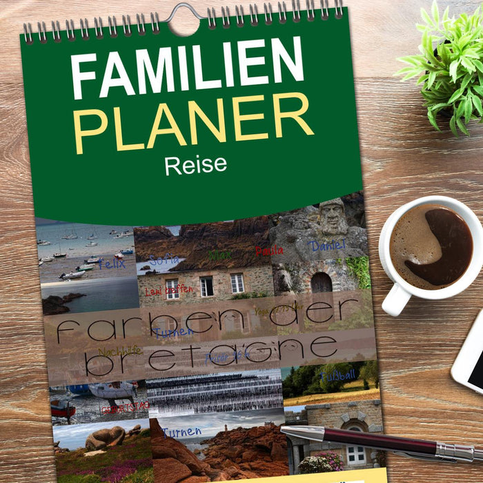 Farben der Bretagne (CALVENDO Familienplaner 2026)