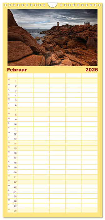 Farben der Bretagne (CALVENDO Familienplaner 2026)