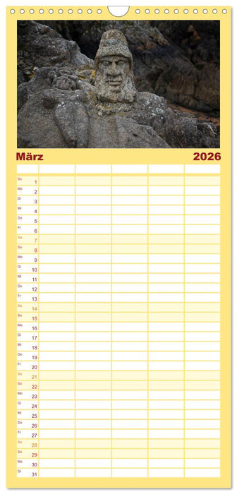 Farben der Bretagne (CALVENDO Familienplaner 2026)