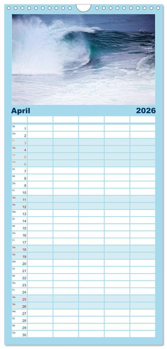 Faszination Surfen (CALVENDO Familienplaner 2026)