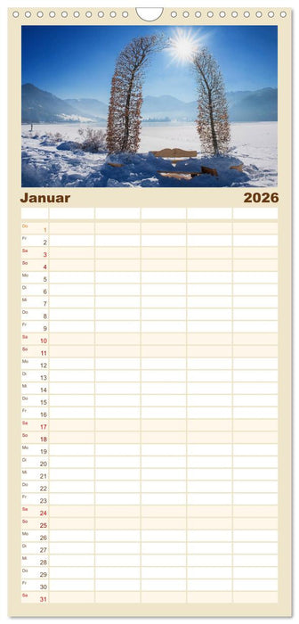 Schliersee-Idylle (CALVENDO Familienplaner 2026)