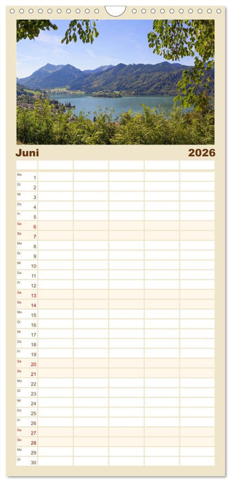 Schliersee-Idylle (CALVENDO Familienplaner 2026)