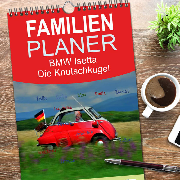 BMW Isetta - Die Knutschkugel (CALVENDO Familienplaner 2026)