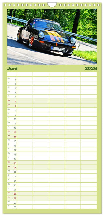 Porsche Oldtimer - EGGBERG KLASSIK - Der Berg ruft (CALVENDO Familienplaner 2026)