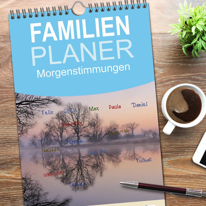 Morgenstimmungen 2026 (CALVENDO Familienplaner 2026)
