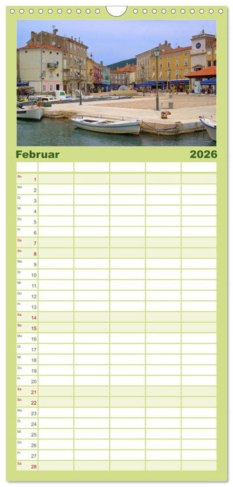 Kvarner Golf - Kroatien (CALVENDO Familienplaner 2026)