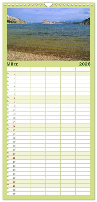 Kvarner Golf - Kroatien (CALVENDO Familienplaner 2026)