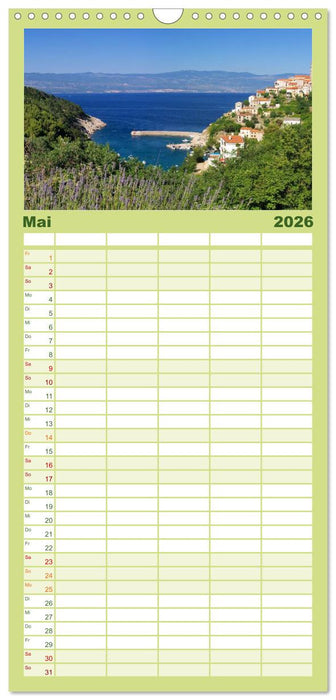 Kvarner Golf - Kroatien (CALVENDO Familienplaner 2026)