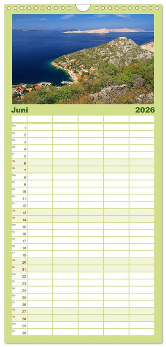 Kvarner Golf - Kroatien (CALVENDO Familienplaner 2026)