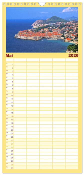 Kroatien (CALVENDO Familienplaner 2026)