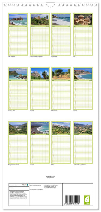 Kalabrien (CALVENDO Familienplaner 2026)