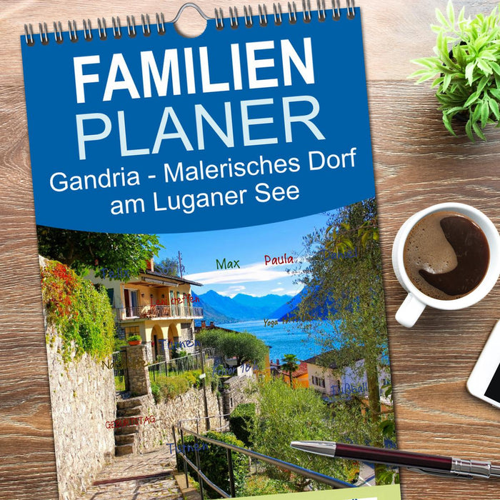 Gandria - Malerisches Dorf am Luganer See (CALVENDO Familienplaner 2026)