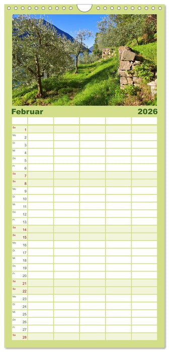 Gandria - Malerisches Dorf am Luganer See (CALVENDO Familienplaner 2026)