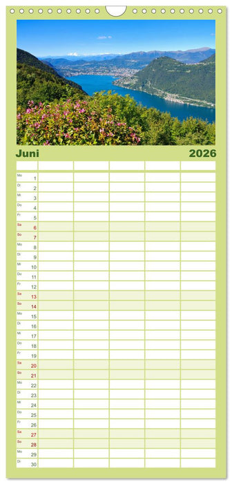 Gandria - Malerisches Dorf am Luganer See (CALVENDO Familienplaner 2026)