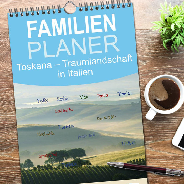 Toskana – Traumlandschaft in Italien (CALVENDO Familienplaner 2026)