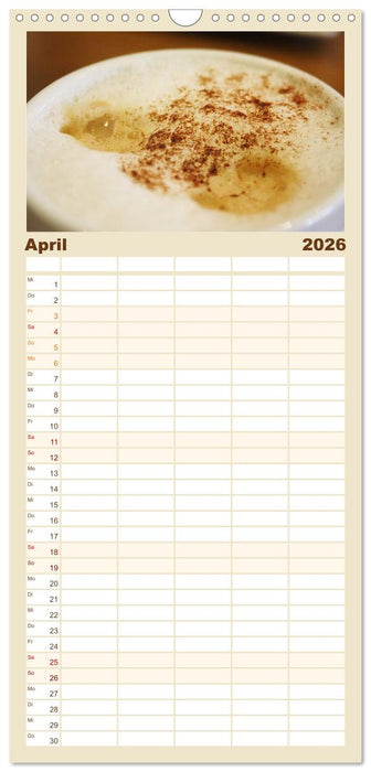 Der Kaffee ist fertig (CALVENDO Familienplaner 2026)