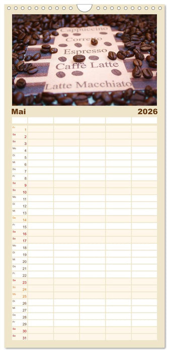 Der Kaffee ist fertig (CALVENDO Familienplaner 2026)