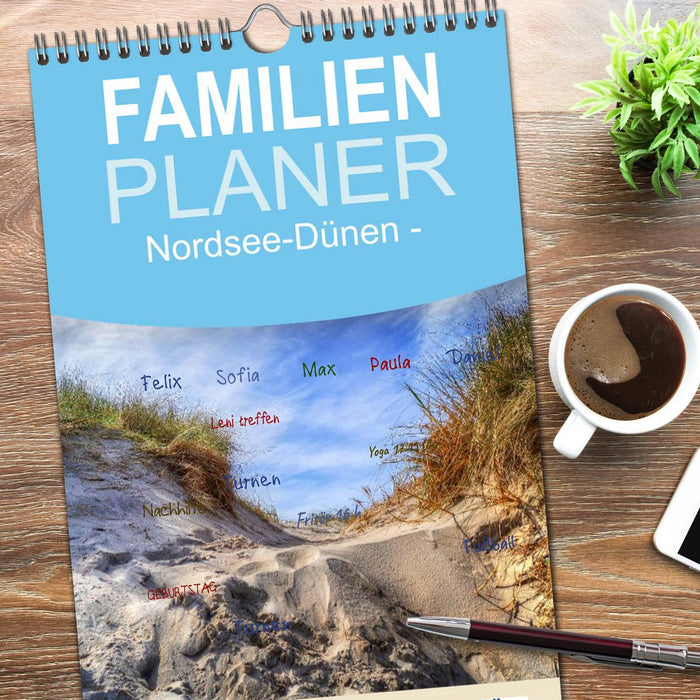Nordsee-Dünen (CALVENDO Familienplaner 2026)