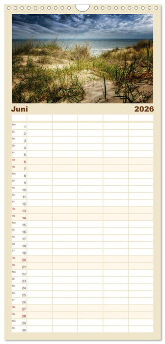 Nordsee-Dünen (CALVENDO Familienplaner 2026)